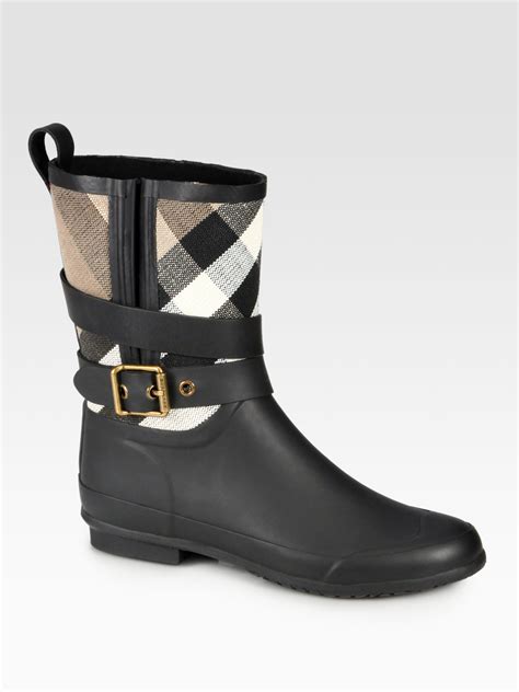 Burberry rain boots overstock